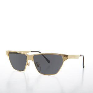 Gold Triangular Frame Vintage Sunglass