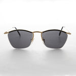 Load image into Gallery viewer, 90s Black &amp; Gold Metal Unisex Vintage Sunglass
