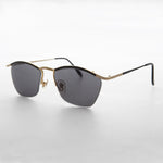 Load image into Gallery viewer, 90s Black &amp; Gold Metal Unisex Vintage Sunglass
