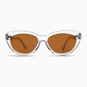 cat eye retro sunglass with polarized lenses