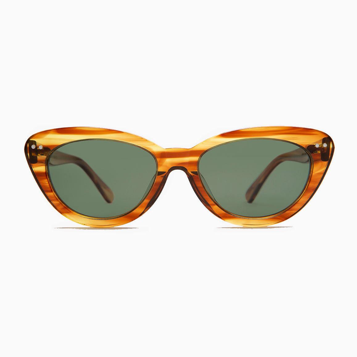 cat eye retro sunglass with polarized lenses