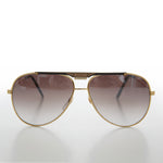 Load image into Gallery viewer, Gold Aviator Sunglass with Sports Brow Bar
