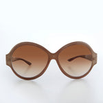 Load image into Gallery viewer, round oversized taupe women&#39;s sunglasses
