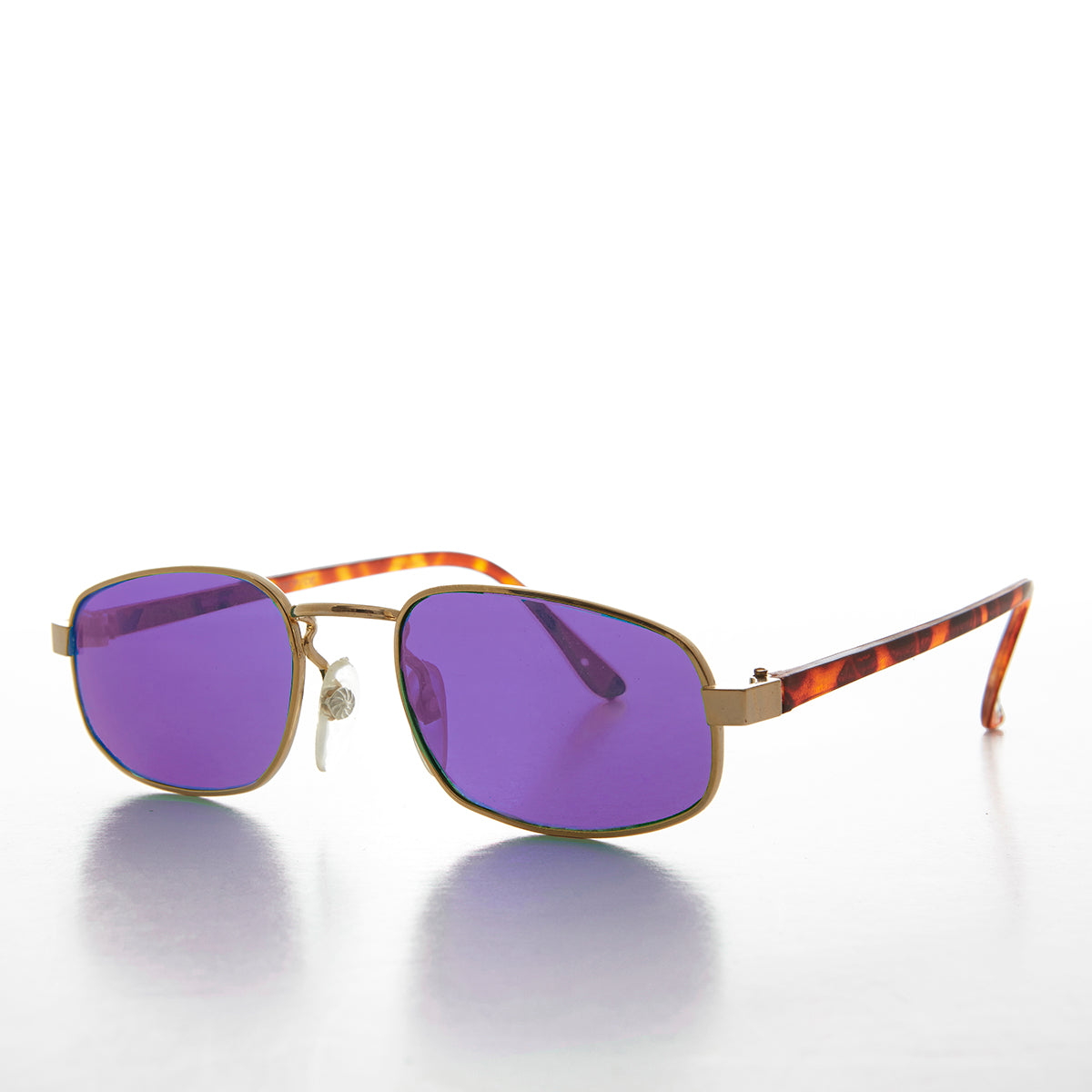 Small Rectangular Frame with Colored Tinted Lens