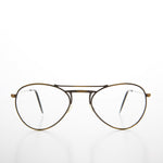 Load image into Gallery viewer, Clear Lens Aviator Glasses with Brushes Bronze Finish
