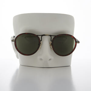 round gentlemen's aviator vintage sunglass