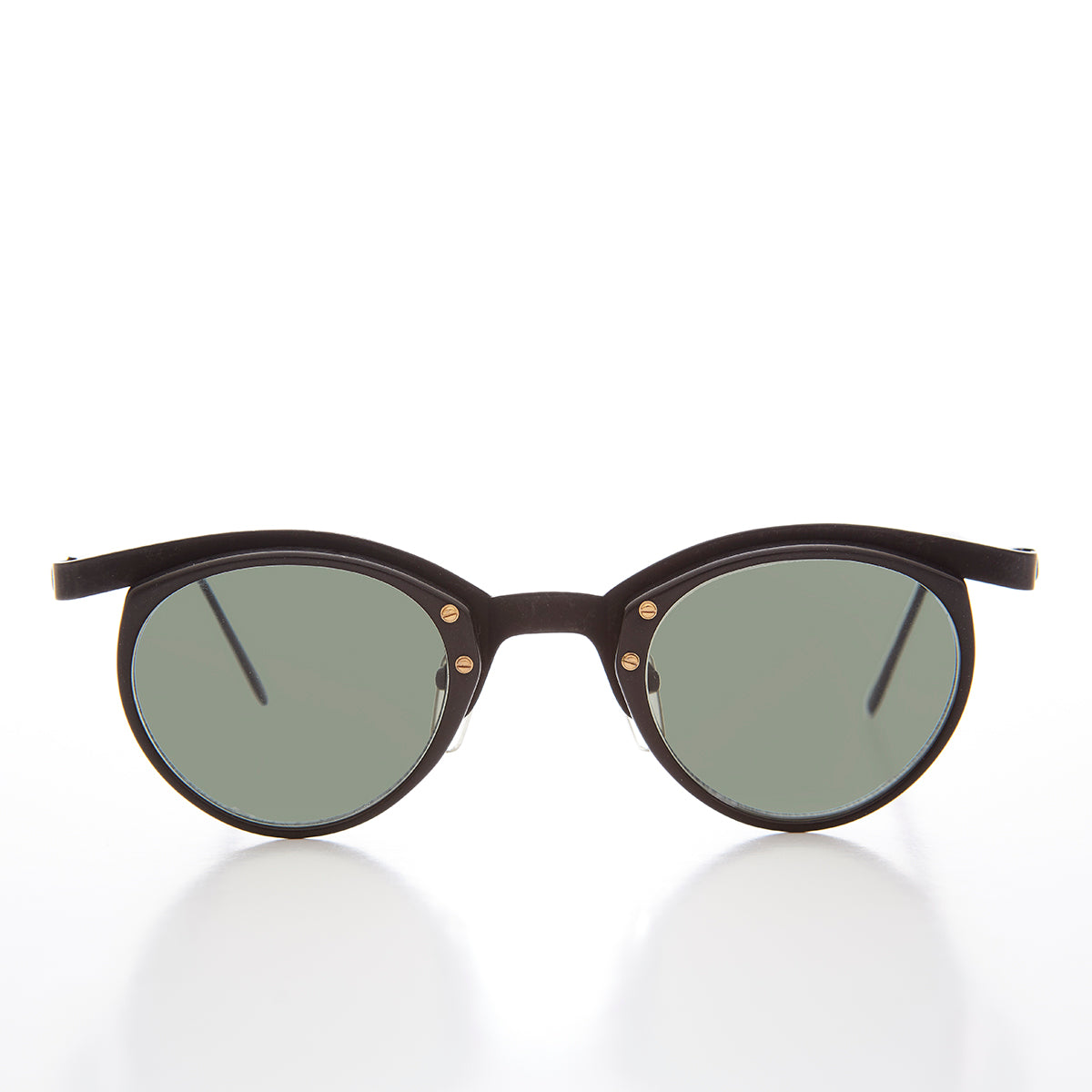 Unique Round Edgy Floating Rim Sunglass