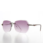 Load image into Gallery viewer, Women&#39;s Rimless Beveled Lens Sunglass 
