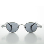 Load image into Gallery viewer, Silver 90s Oval Victorian Vintage Sunglass
