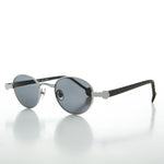 Load image into Gallery viewer, Silver 90s Oval Victorian Vintage Sunglass
