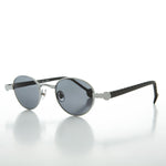 Load image into Gallery viewer, Silver 90s Oval Victorian Vintage Sunglass
