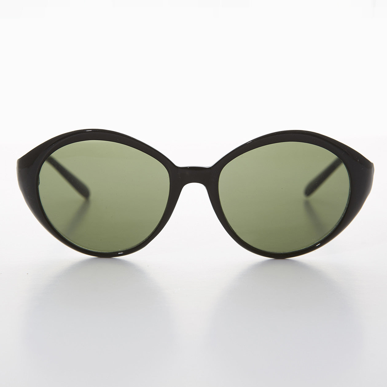 round cat eye vintage sunglasses