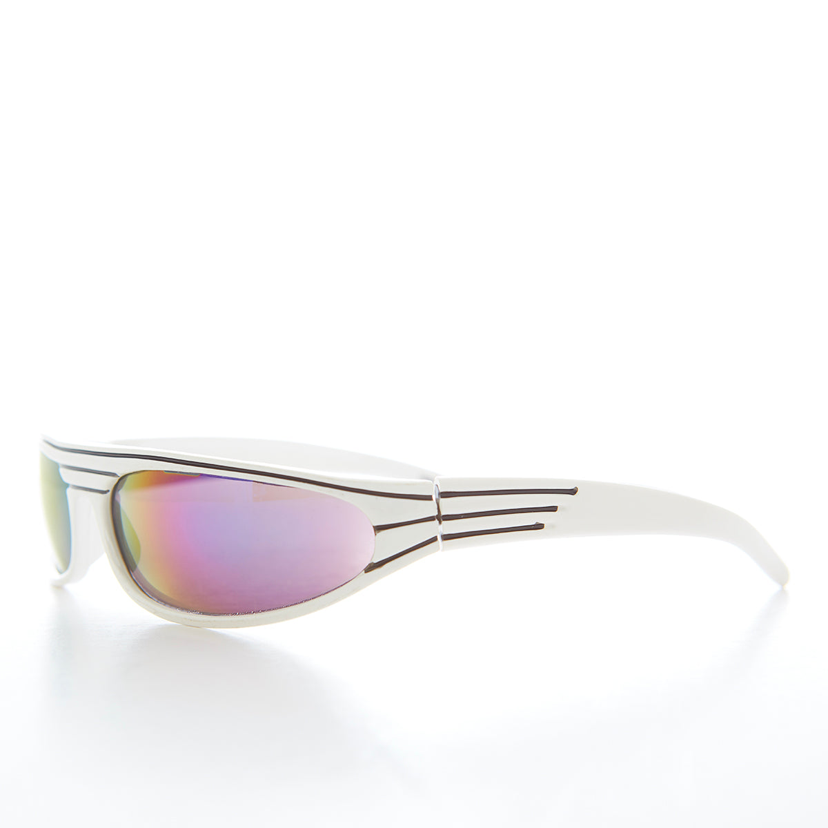 Futuristic Sporty 80s Vintage Sunglass