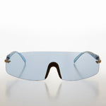 Load image into Gallery viewer, Y2K Rimless Shield Wrap Around Sunglass
