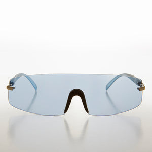 Y2K Rimless Shield Wrap Around Sunglass