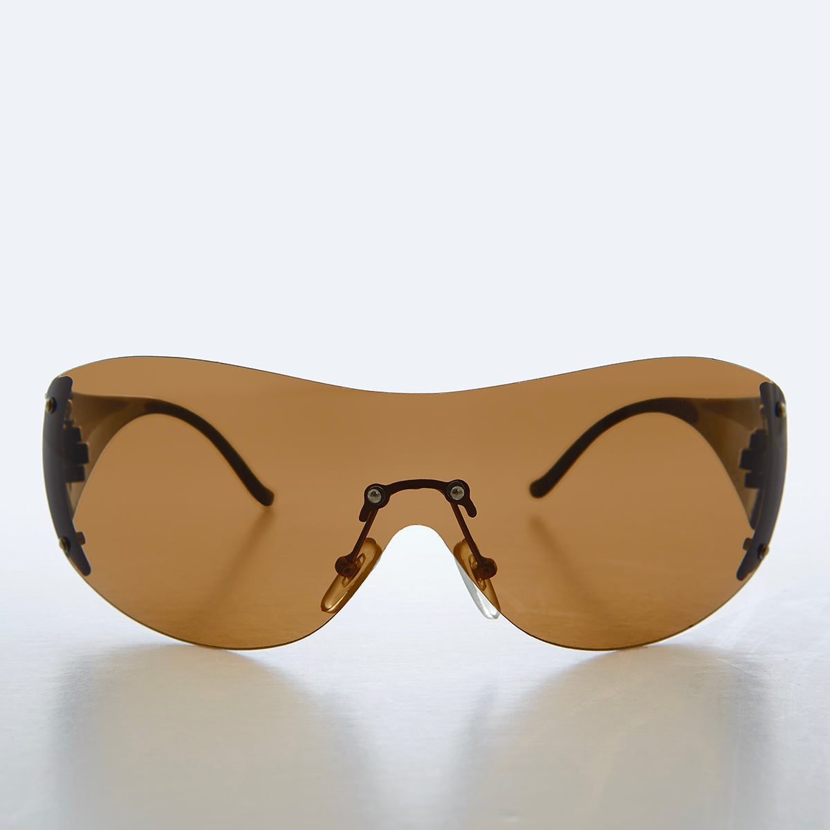 Vintage Chanel shield style sunglasses brown -  Portugal