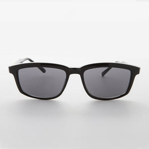 classic mens rectangle frame vintage sunglass
