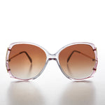 Load image into Gallery viewer, Rose Colored Oversized 80s Sunglasses with Gradient Lenses - Goldie
