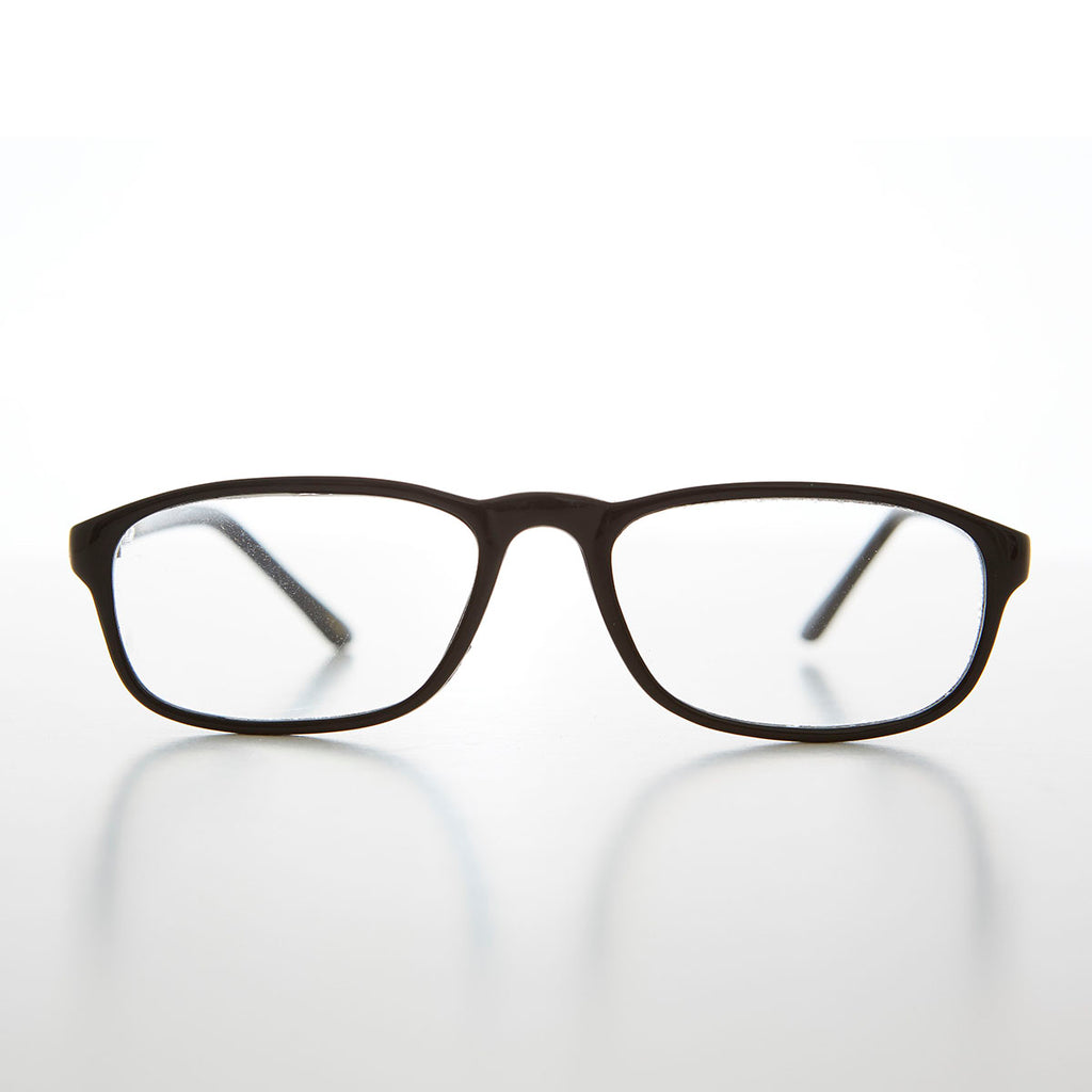 Rectangular Half Frame Glass Lens Reading Glasses