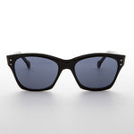 Load image into Gallery viewer, black square horn rim vintage sunglasses
