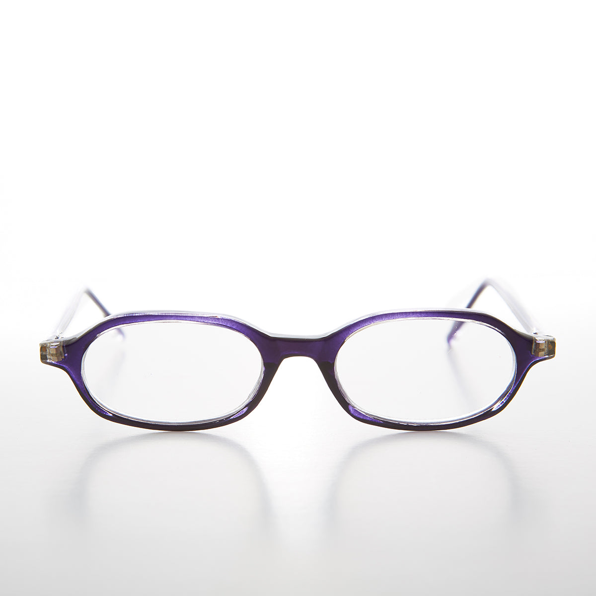 Purple Rounded Rectangular Reading Glasses