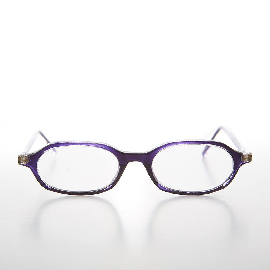 Purple Rounded Rectangular Reading Glasses