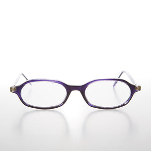 Purple Rounded Rectangular Reading Glasses