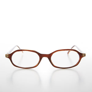 Brown Rounded Rectangular Reading Glasses