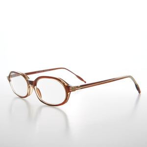 Brown Rounded Rectangular Reading Glasses