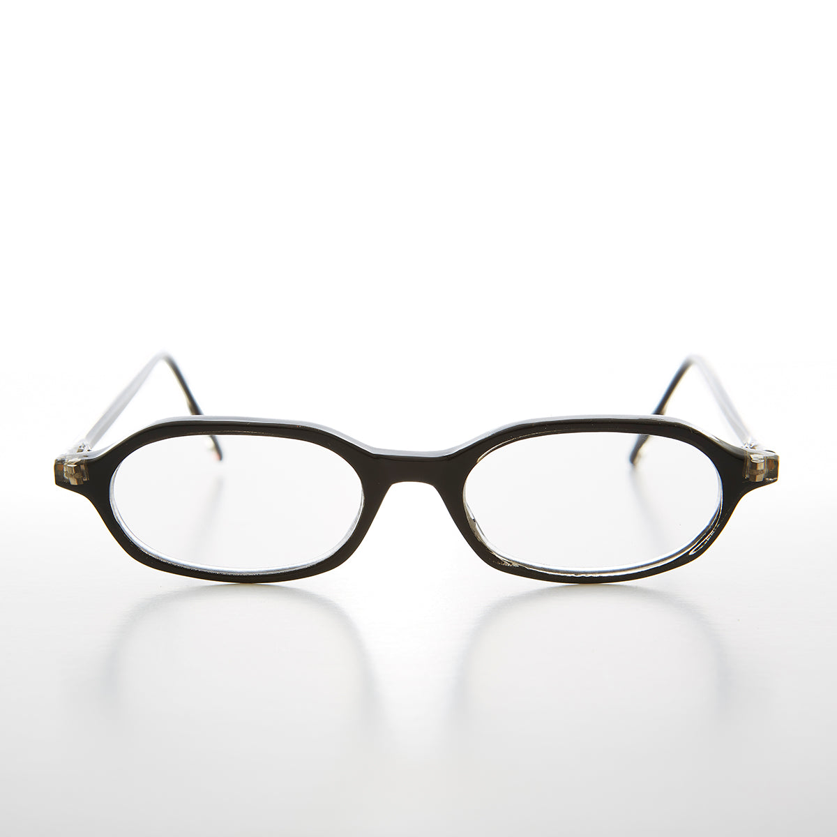 Black Rounded Rectangular Reading Glasses