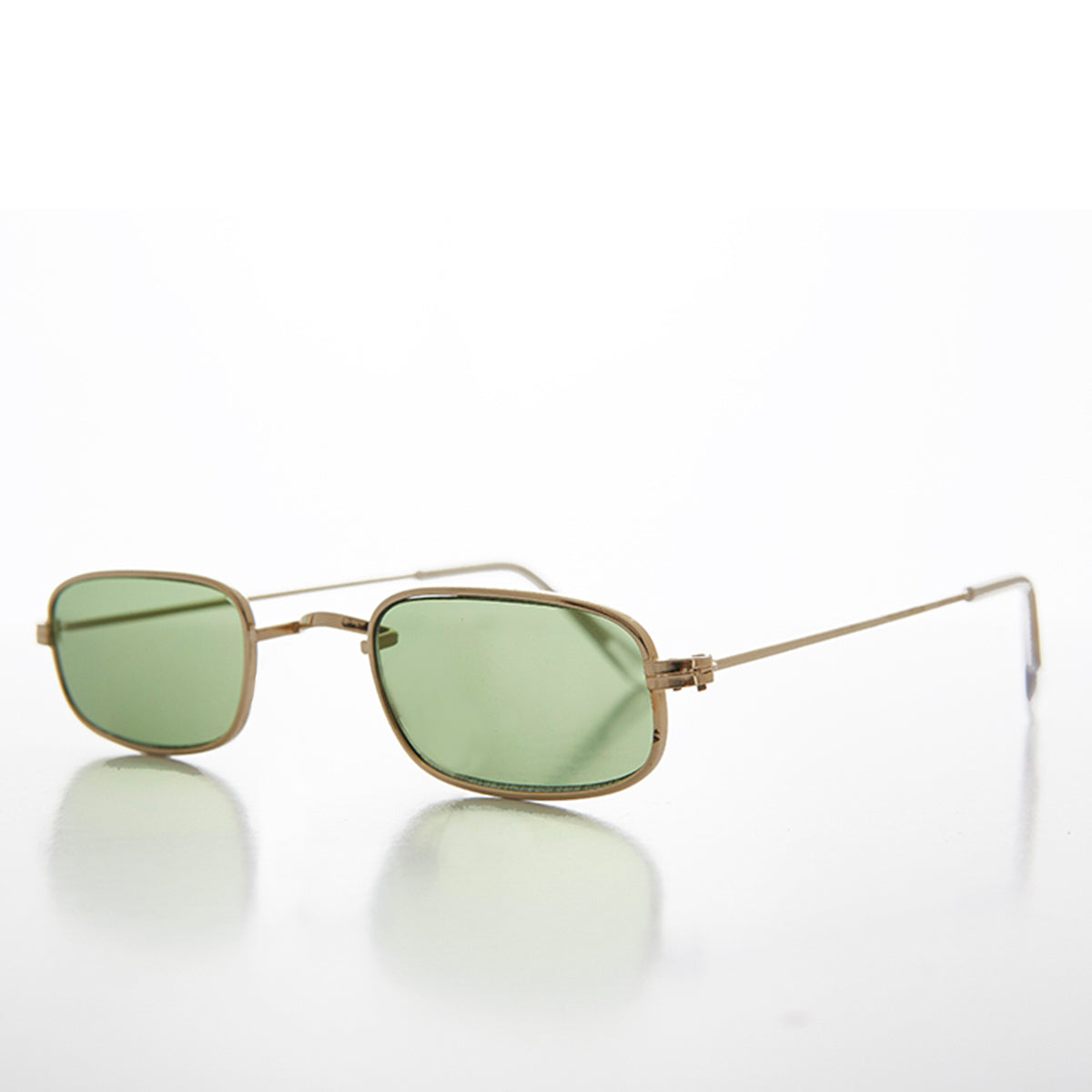 Rectangle Color Tinted Lens Hippy Vintage Sunglass