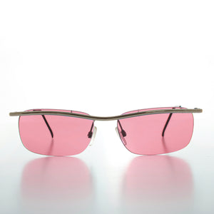 y2k rimless rave vintage sunglasses