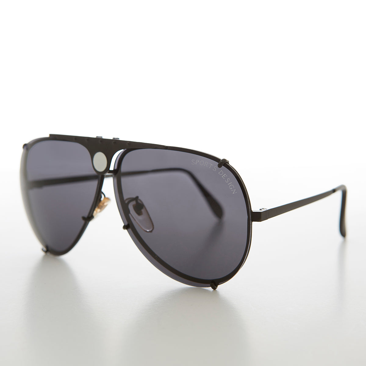 Aviator Sunglass with Interchangeable Clear Lens