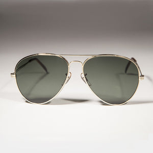 classic gold metal teardrop aviator sunglass