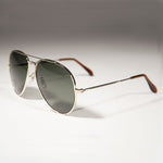 Load image into Gallery viewer, classic gold metal teardrop aviator sunglass
