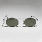 Load image into Gallery viewer, 1990s sporty steampunk vintage oval sunglass

