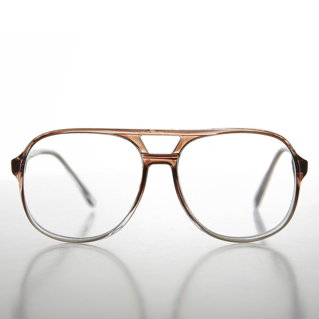 clear frame aviator reading glasses