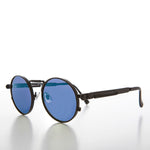 Load image into Gallery viewer, Round Black Goth Steampunk Sunglass with Colored Lenses
