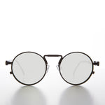 Load image into Gallery viewer, round steampunk sunglasses with mirror lenses
