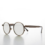 Load image into Gallery viewer, round steampunk sunglasses with mirror lenses
