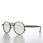 Load image into Gallery viewer, round steampunk sunglasses with mirror lenses
