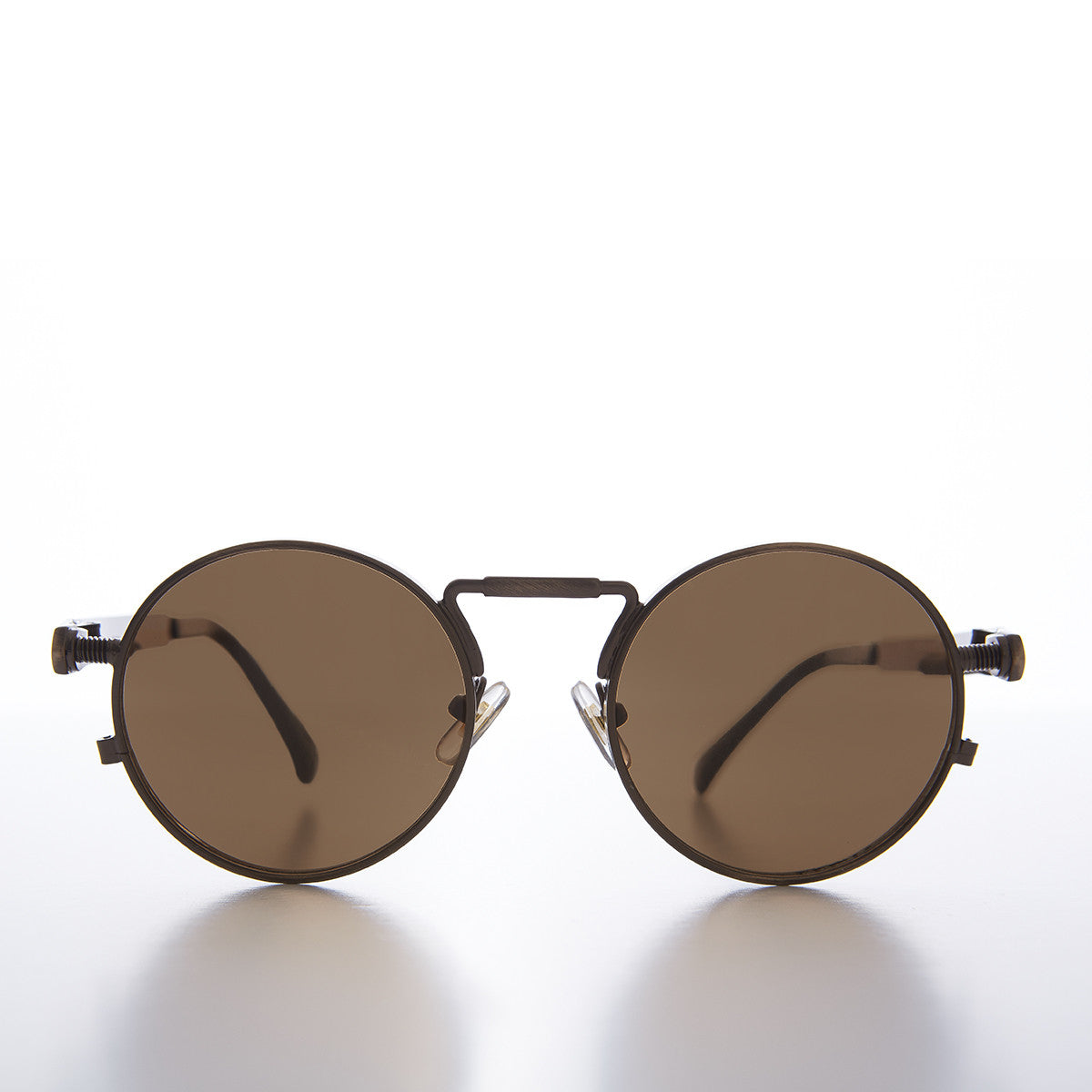 Round Bronze Metal Goth Steampunk Sunglass