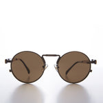 Load image into Gallery viewer, Round Bronze Metal Goth Steampunk Sunglass
