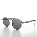 Load image into Gallery viewer, Round Silver Goth Steampunk Sunglass
