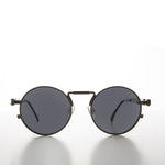 Load image into Gallery viewer, Round Gun Metal Metal Goth Steampunk Sunglass
