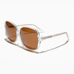 Load image into Gallery viewer, oversized women&#39;s retro sunglass with polarized lenses
