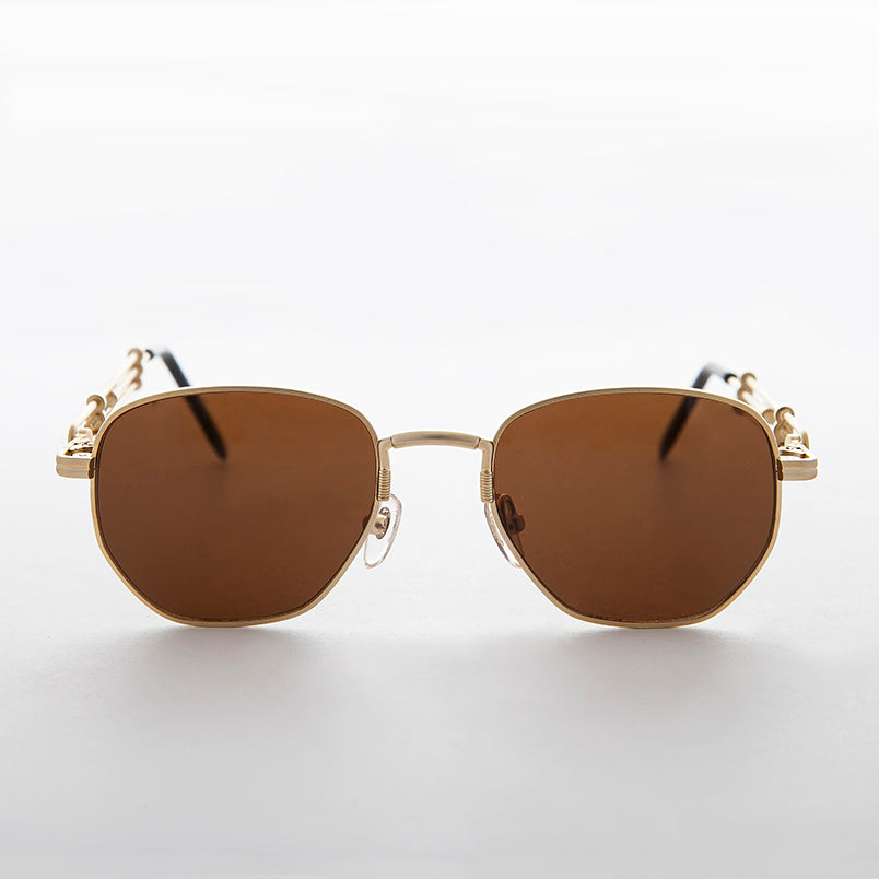 square metal vintage steampunk sunglasses