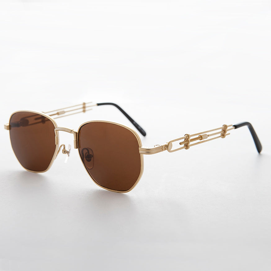 square metal vintage steampunk sunglasses