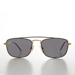 Load image into Gallery viewer, Gold Square Vintage Aviator Sunglass
