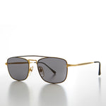 Load image into Gallery viewer, Gold Square Vintage Aviator Sunglass
